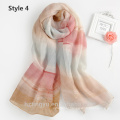 Top Seller Fashionable Lady Wool Blend Scarf Printing Merino Wool Scarf Women